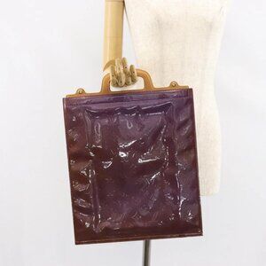 LOUIS VUITTON Monogram Vernis Stanton Tote Bag Purple Viole